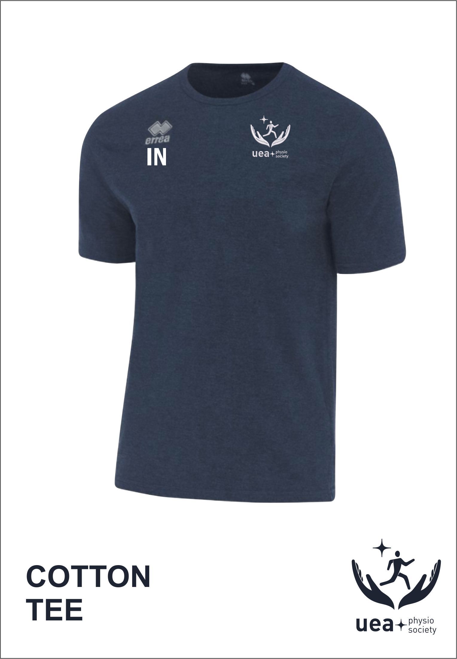 Cotton Tee Front Navy