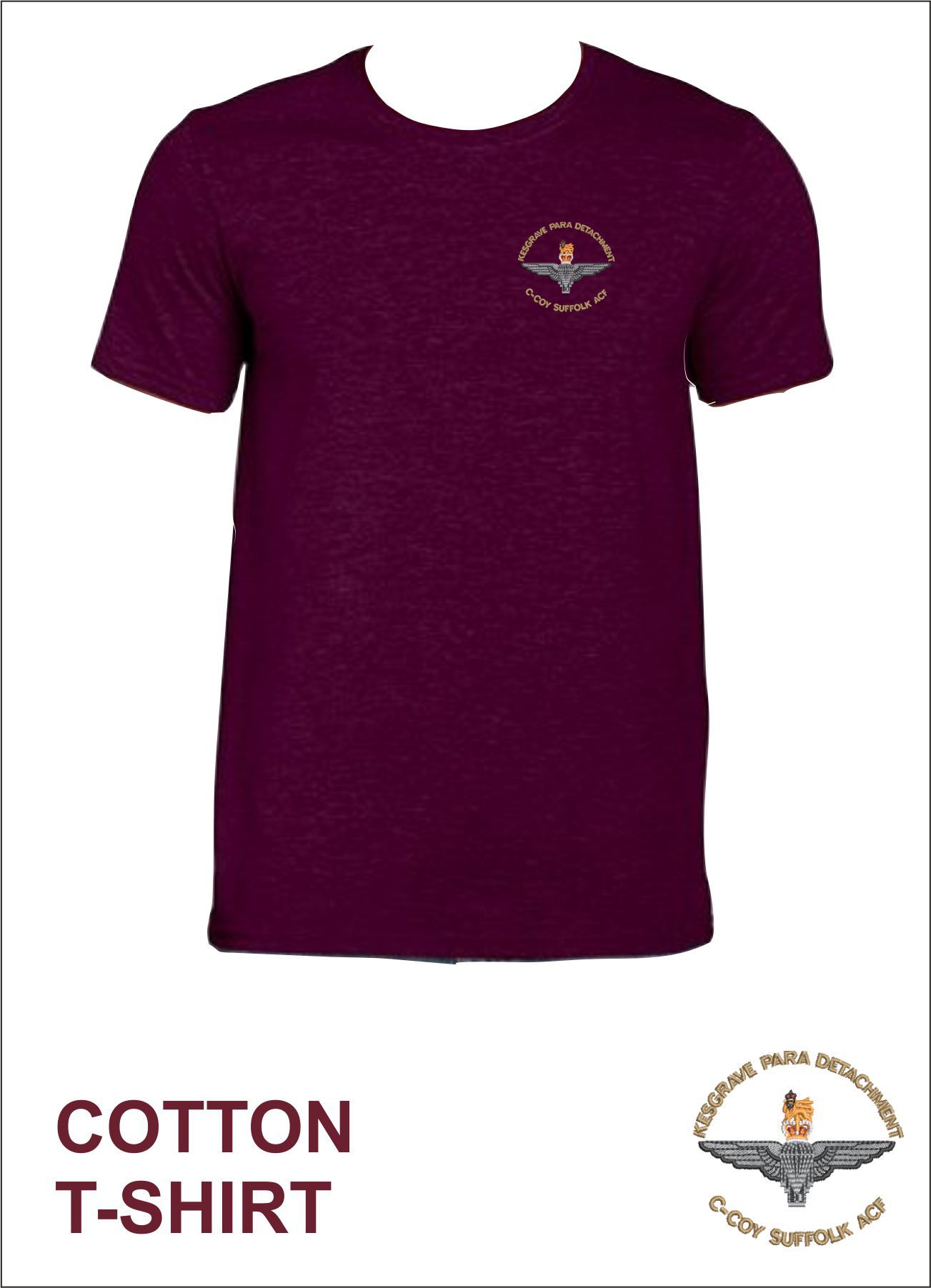 Cotton Tee Maroon