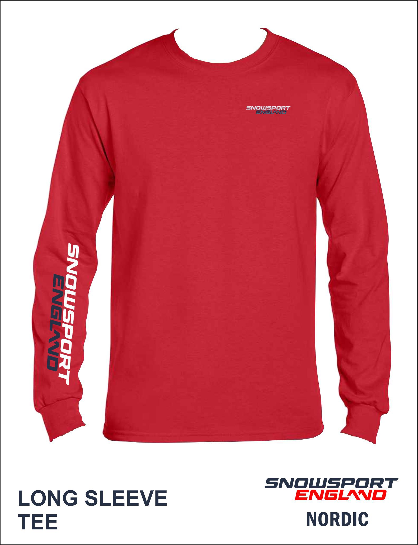 Long Sleeve Tee Red Front