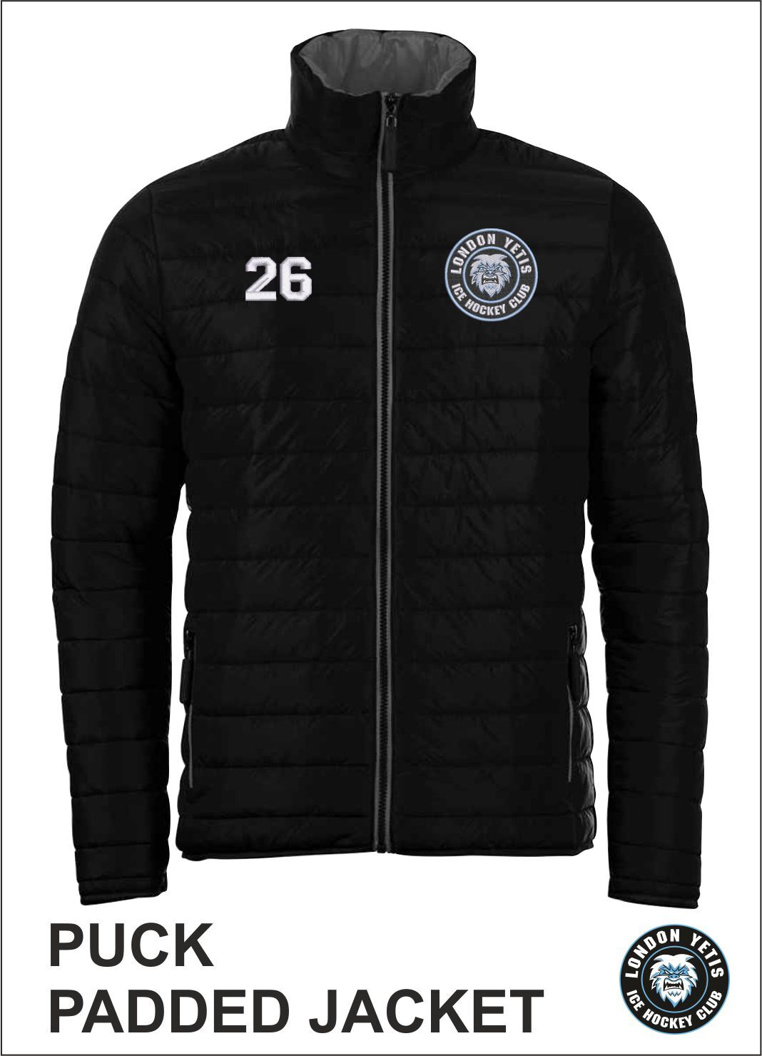 Puck Padded Jacket Black