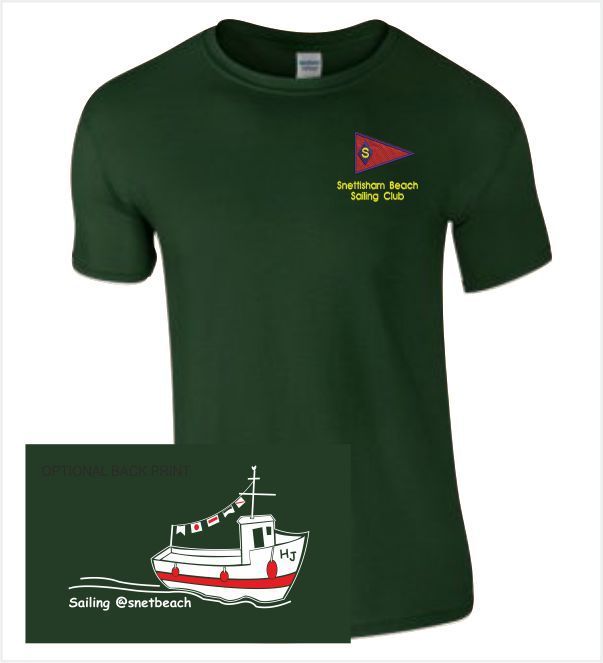 Snettisham Beach Sailing Club Green Tee