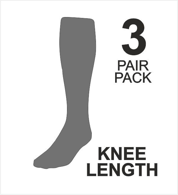 Grey Knee Length Socks