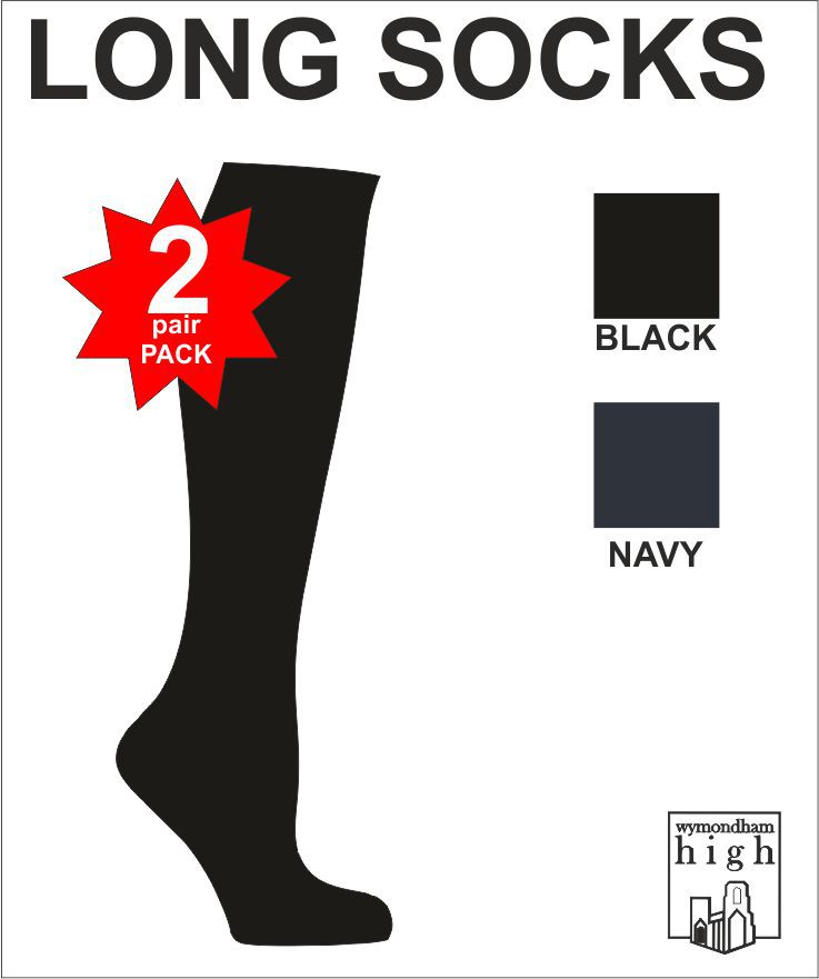 Twin Pack Long Socks