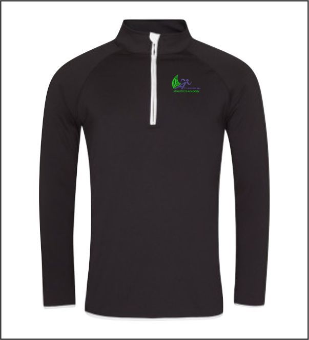 Mens Q Zip Top Front