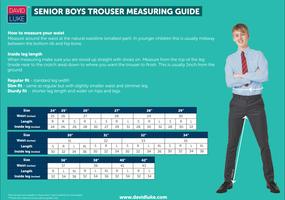 Trouser Size Guide