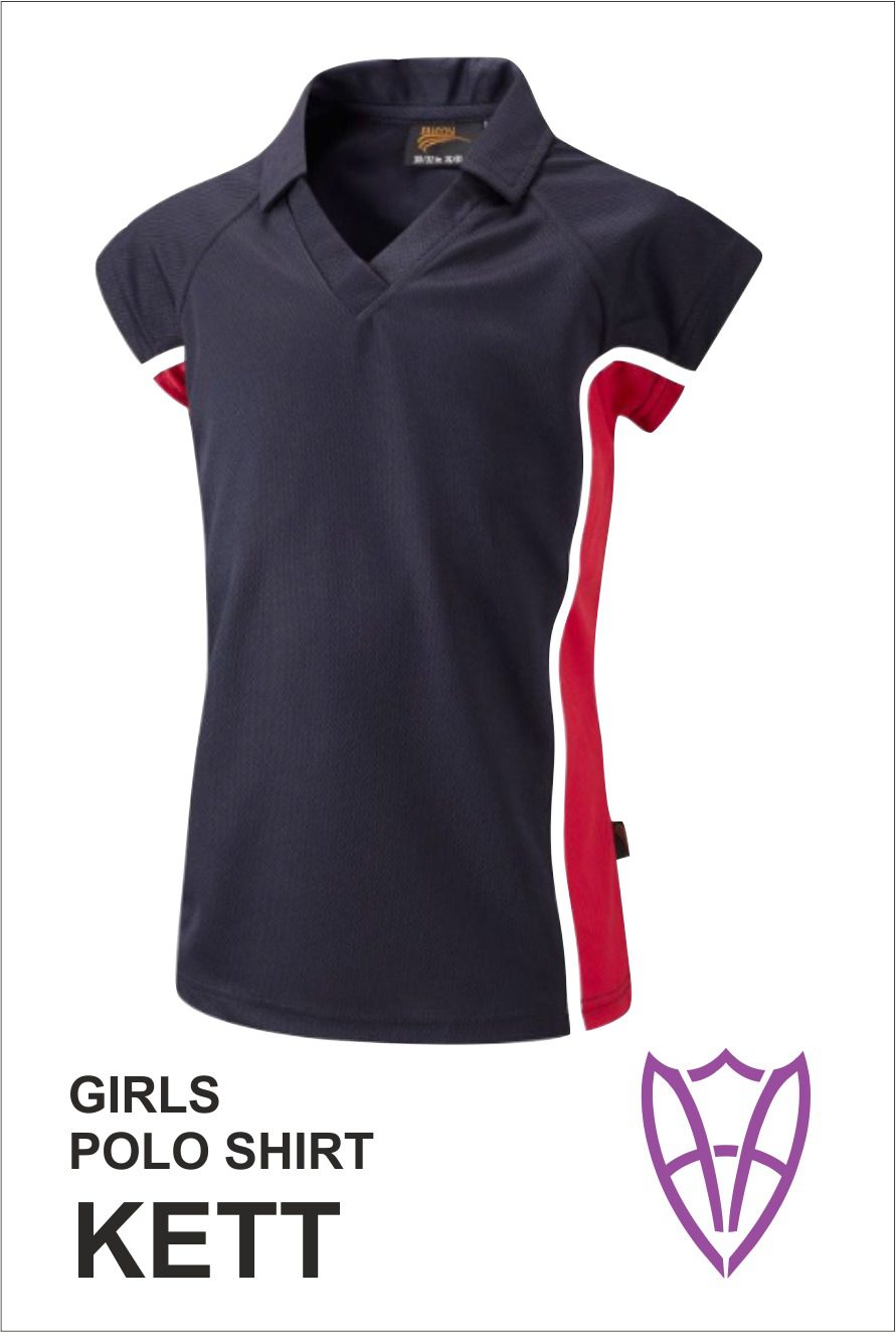 Girls Polo Shirt Red House