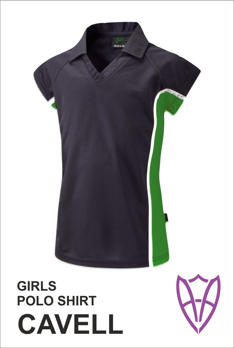 Girls Polo Shirt Green House