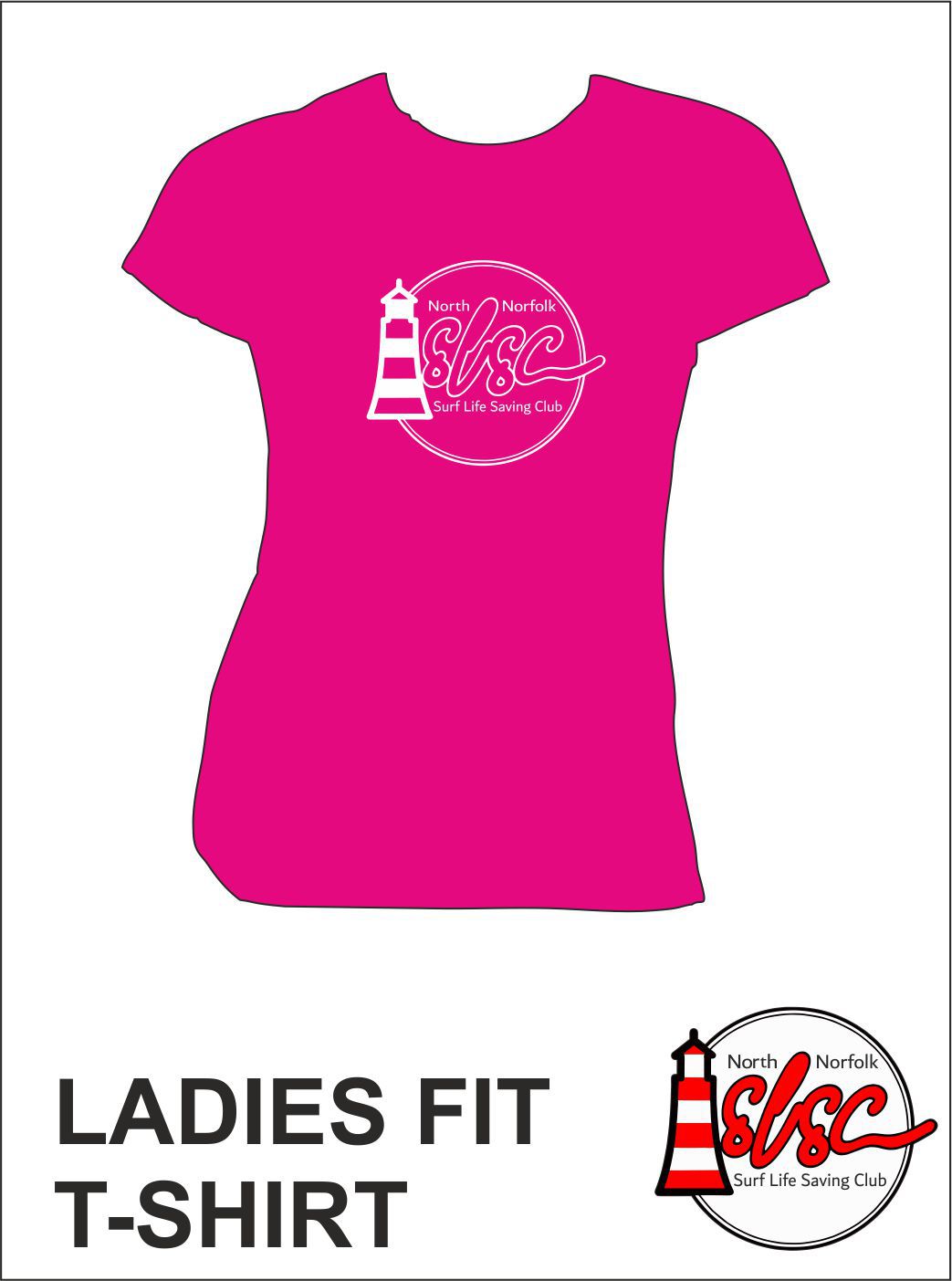 Ladies T Shirt Bright Pink