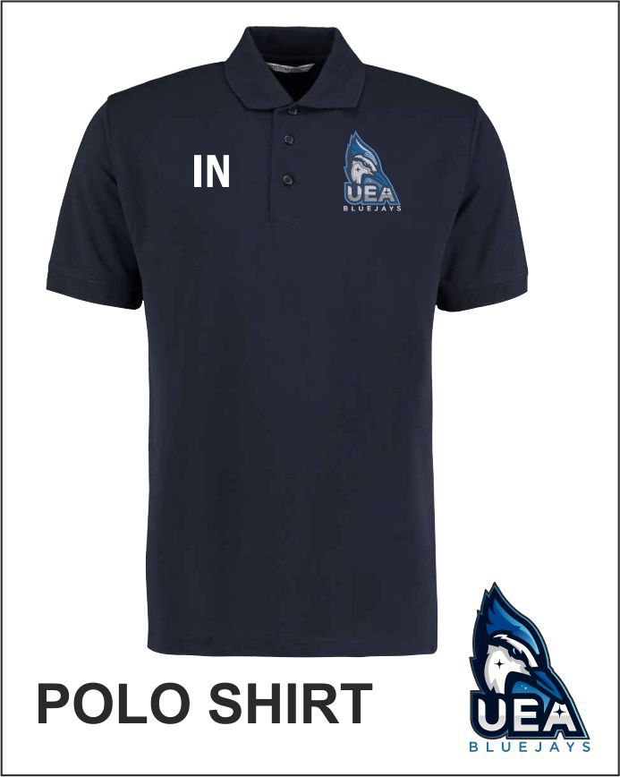 Uea Blue Jays Polo Shirt Front