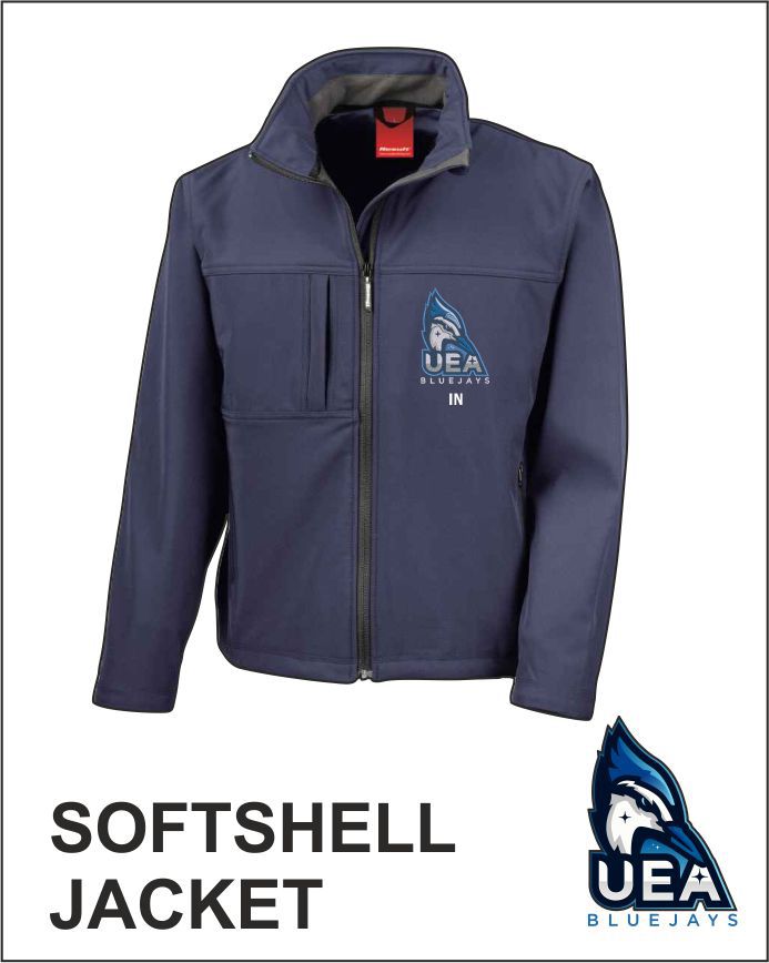 Uea Blue Jays Softshell Front