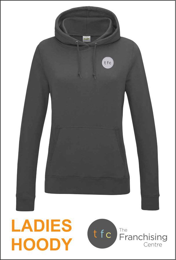 Ladies Hoody Charcoal