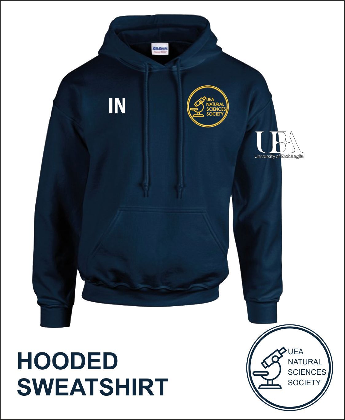 Hoody Navy Front