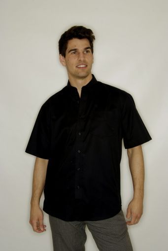 Shirt Short Sleeves Black | Birds of Dereham