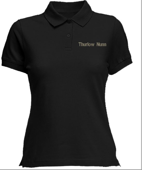 Thurlow Nunn Ladies Black Polo