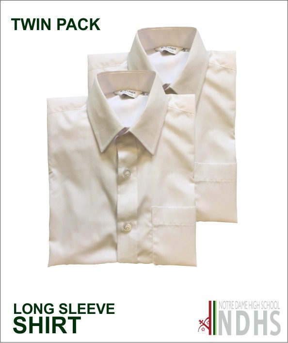 Boys Long Sleeve Shirts (notre Dame High) Twin Pack