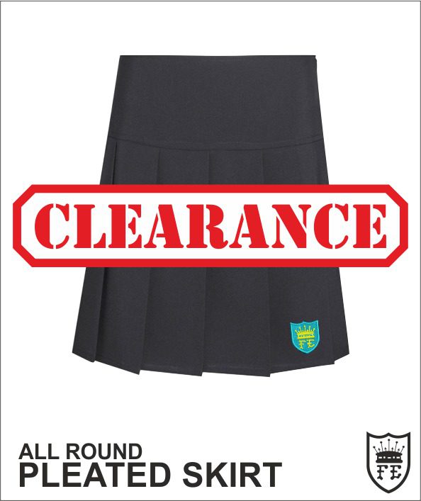Drop Waist Knife Pleat Skirt