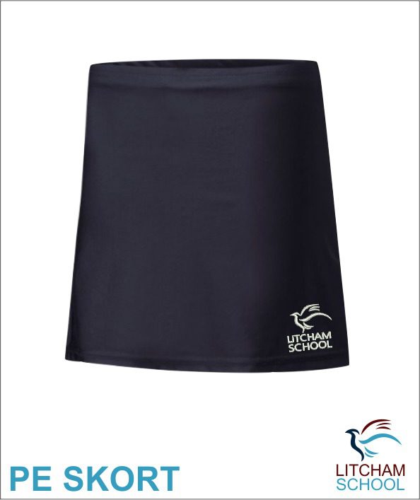 Navy Skort