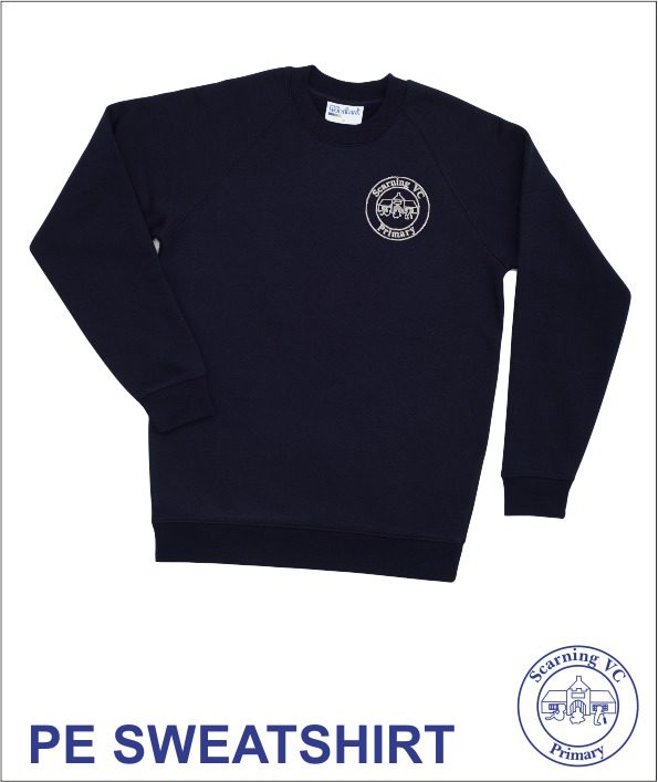 Embroidered Navy Pe Sweatshirt