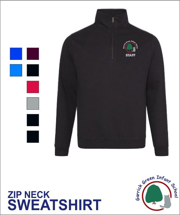 Staff Zip Neck Sweatshirt