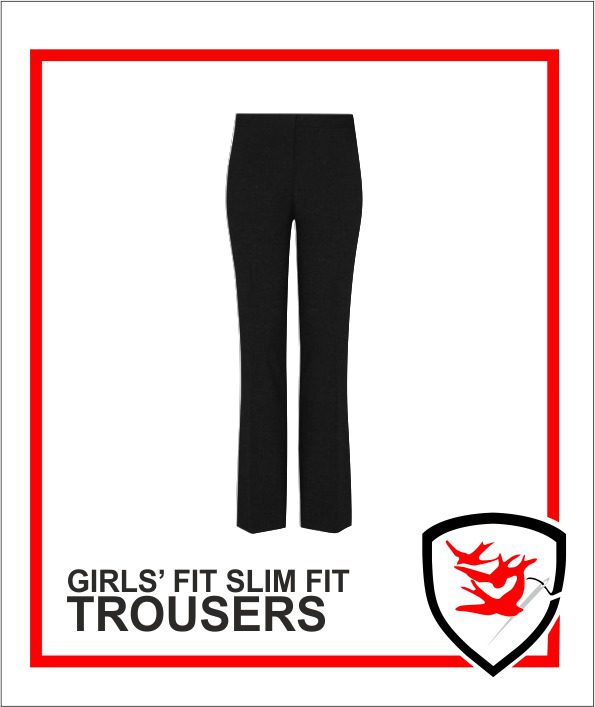 Girls Slim Fit Trousers