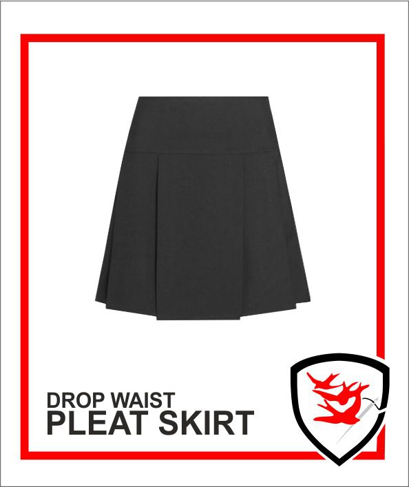 Drop waist pleat Skirt
