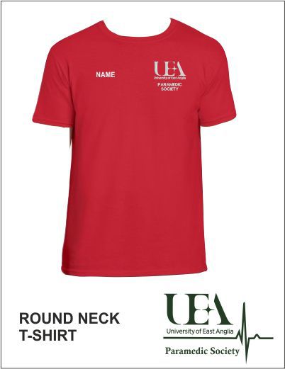 Round Neck T Shirt Red