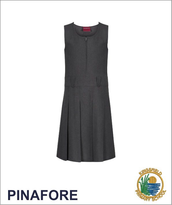 Zip Pinafore Dress