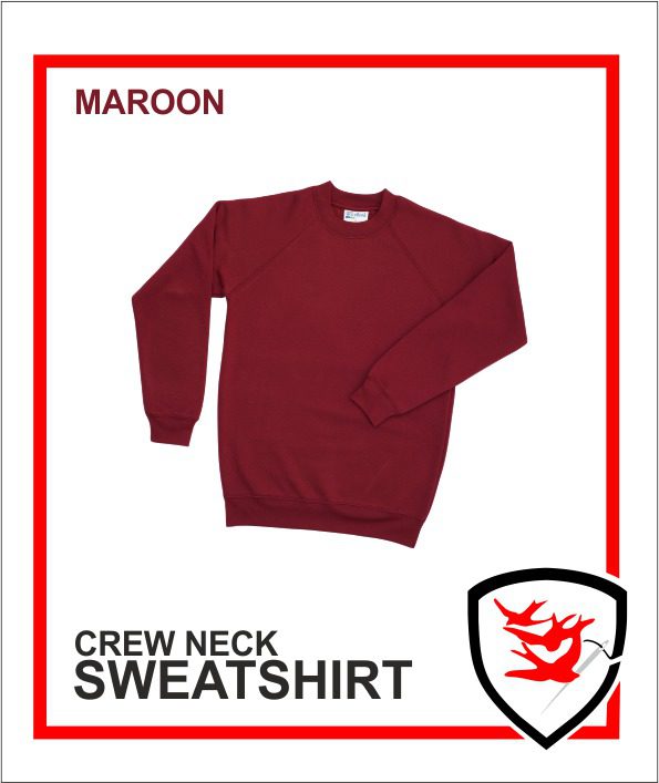 Crew Neck Maroon