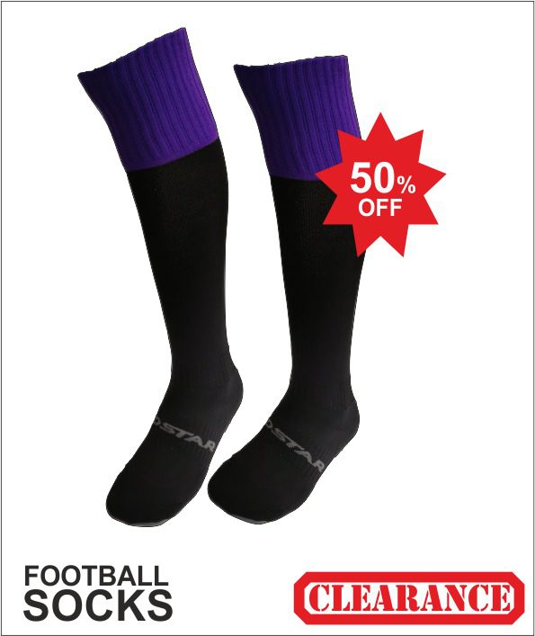 Black Purple Socks