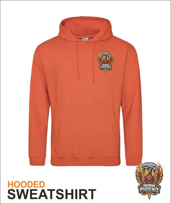 Hooded Sweatshirt Orange