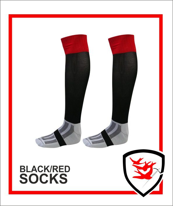 Black Red Socks