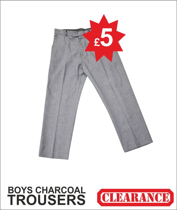 Boys Trousers Charcoal