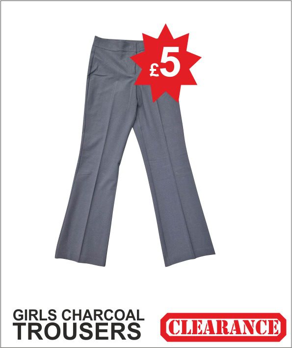 Girls Trousers Charcoal