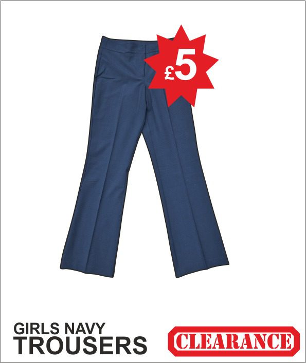 Girls Trousers Navy