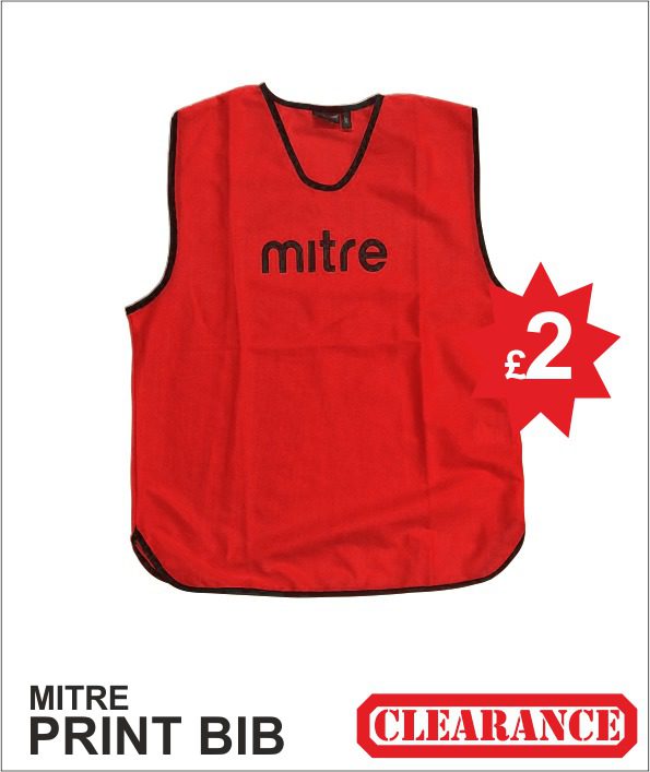 Mitre Red Bib