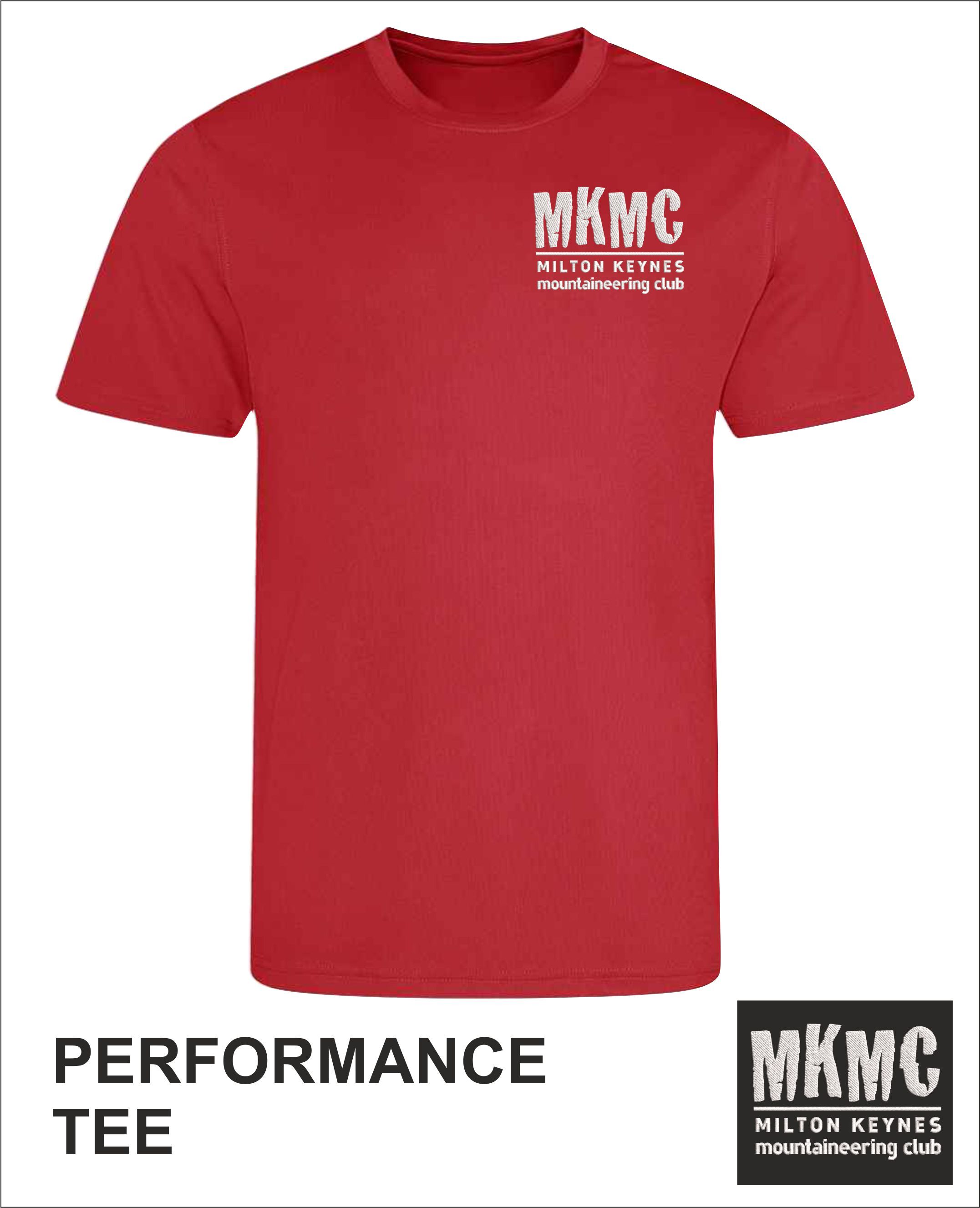 Performance Tee Red Front