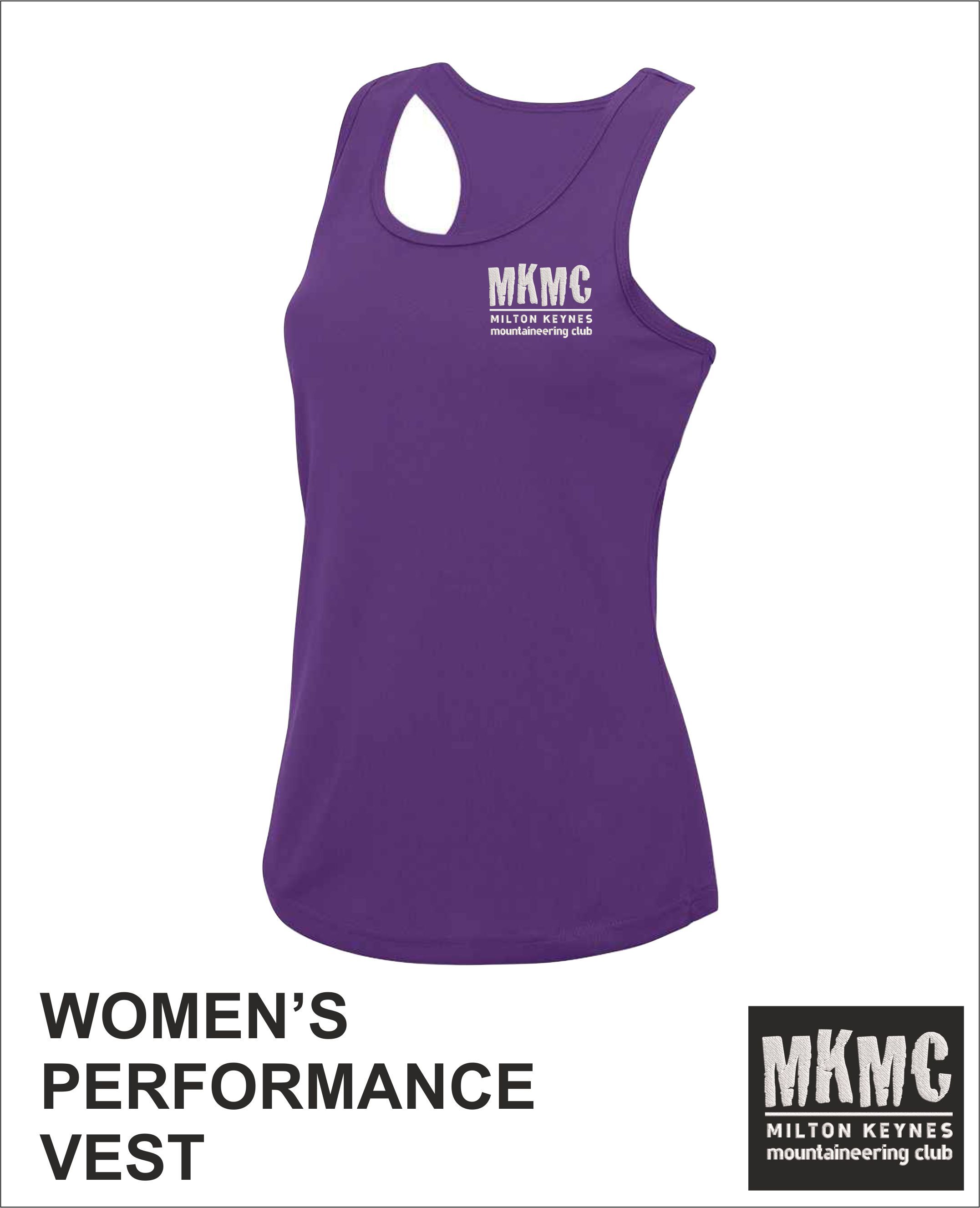 Womens Vest Purple Front