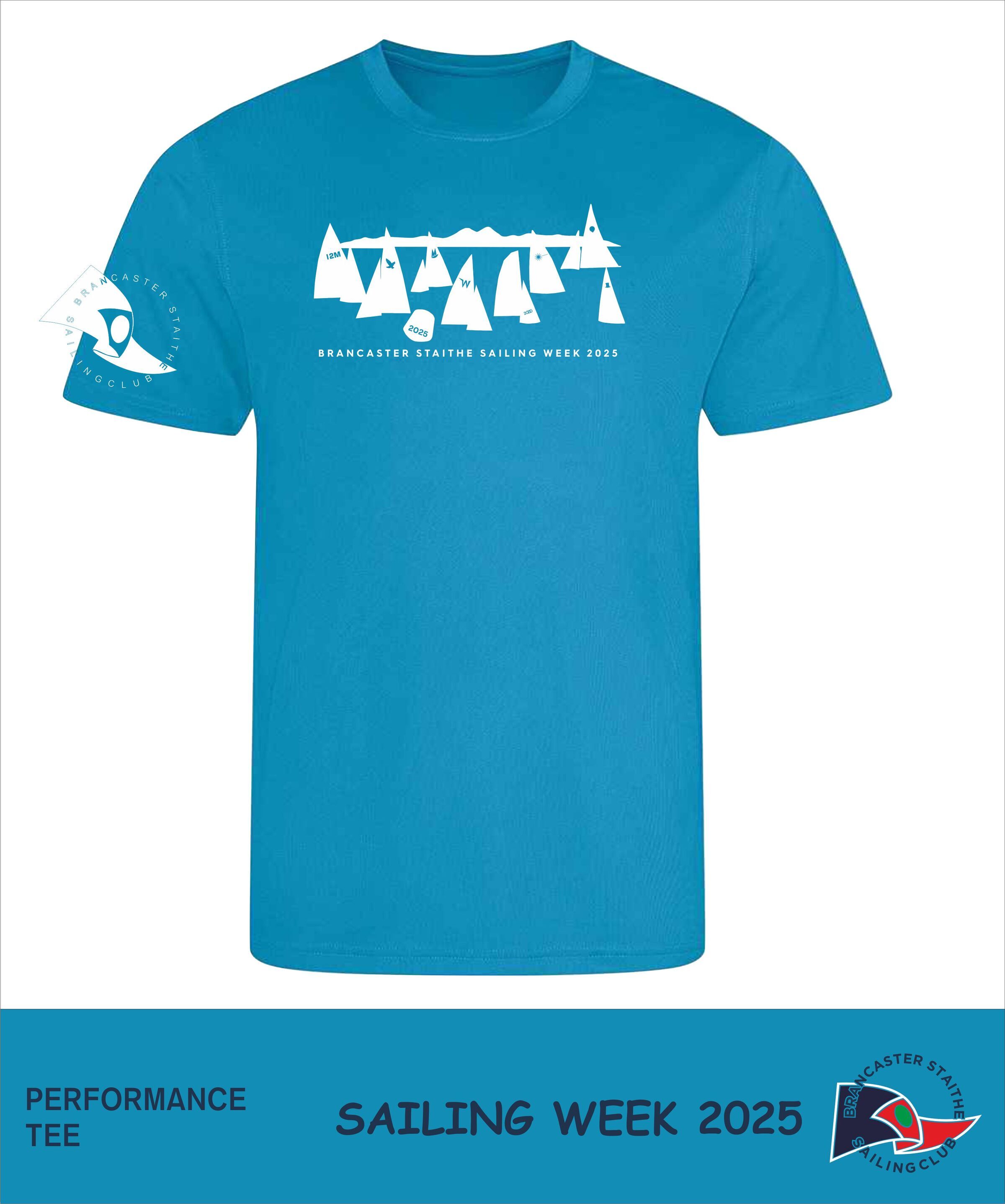 Bssc Sailing Week 2025 Performance Tee Sapphire Front