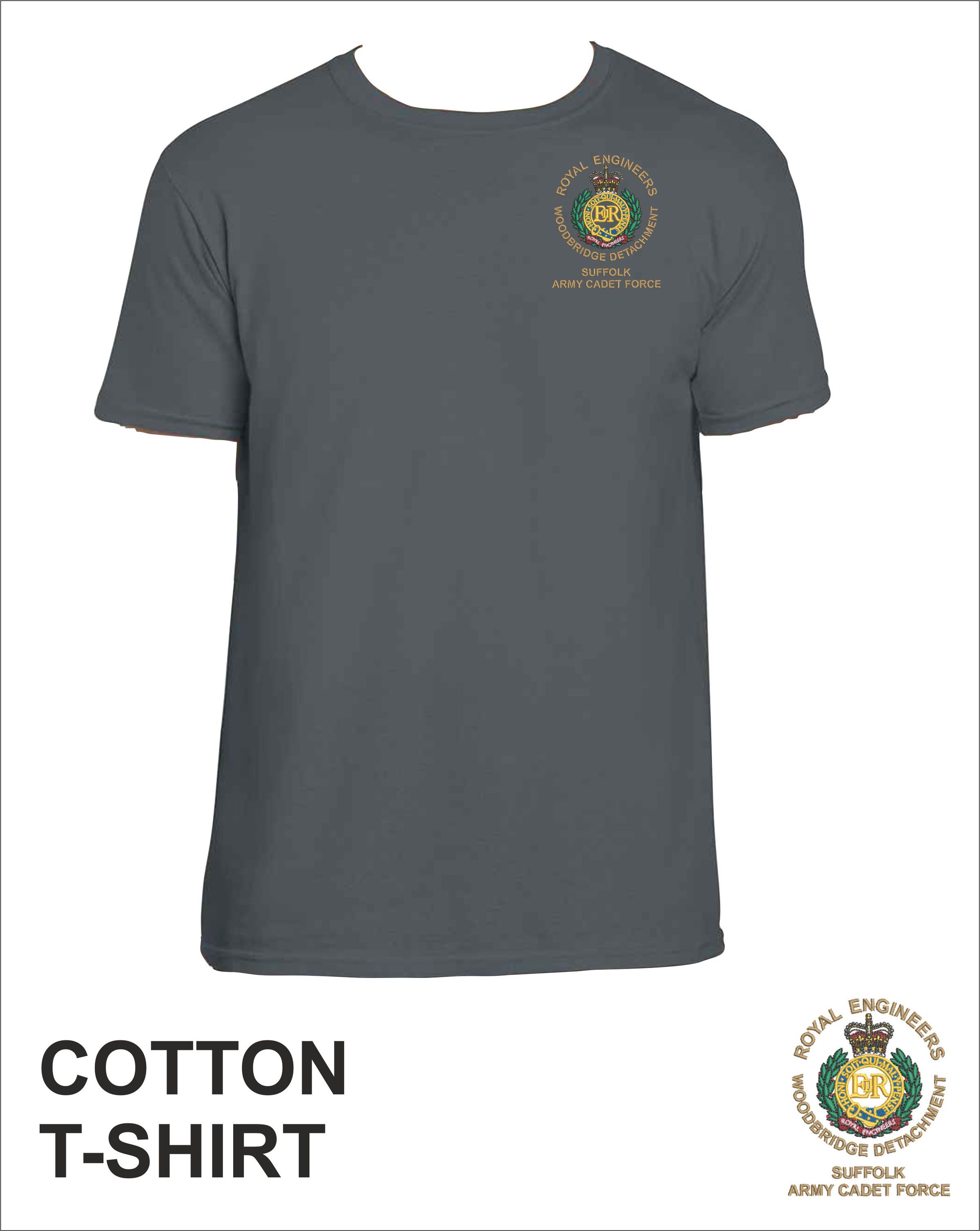 Cotton Tee Charcoal Front
