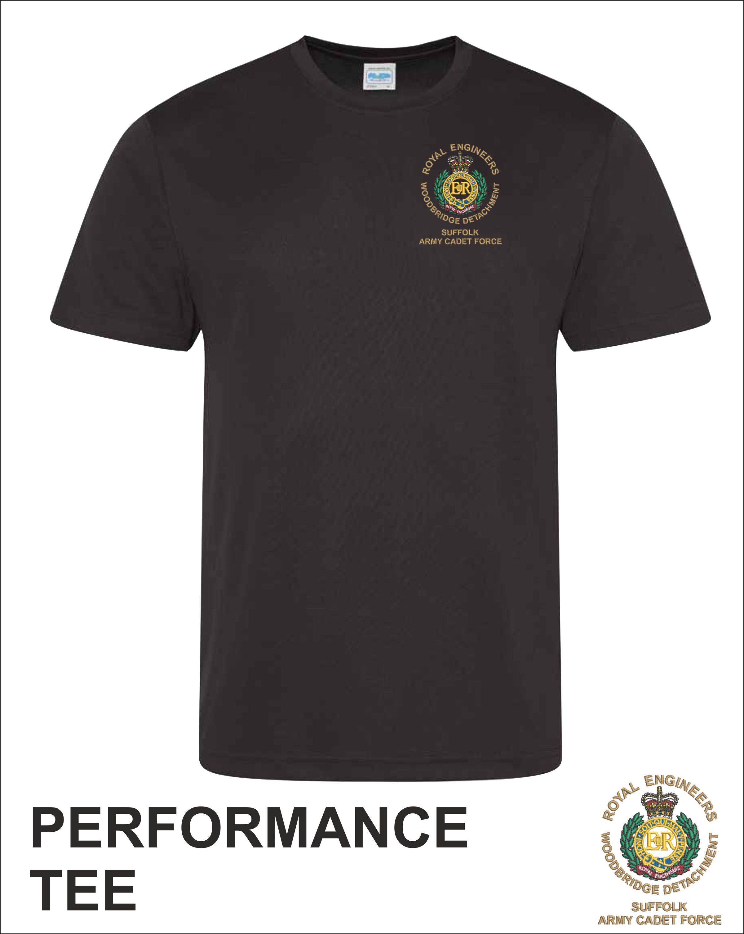 Performance Tee Black Front