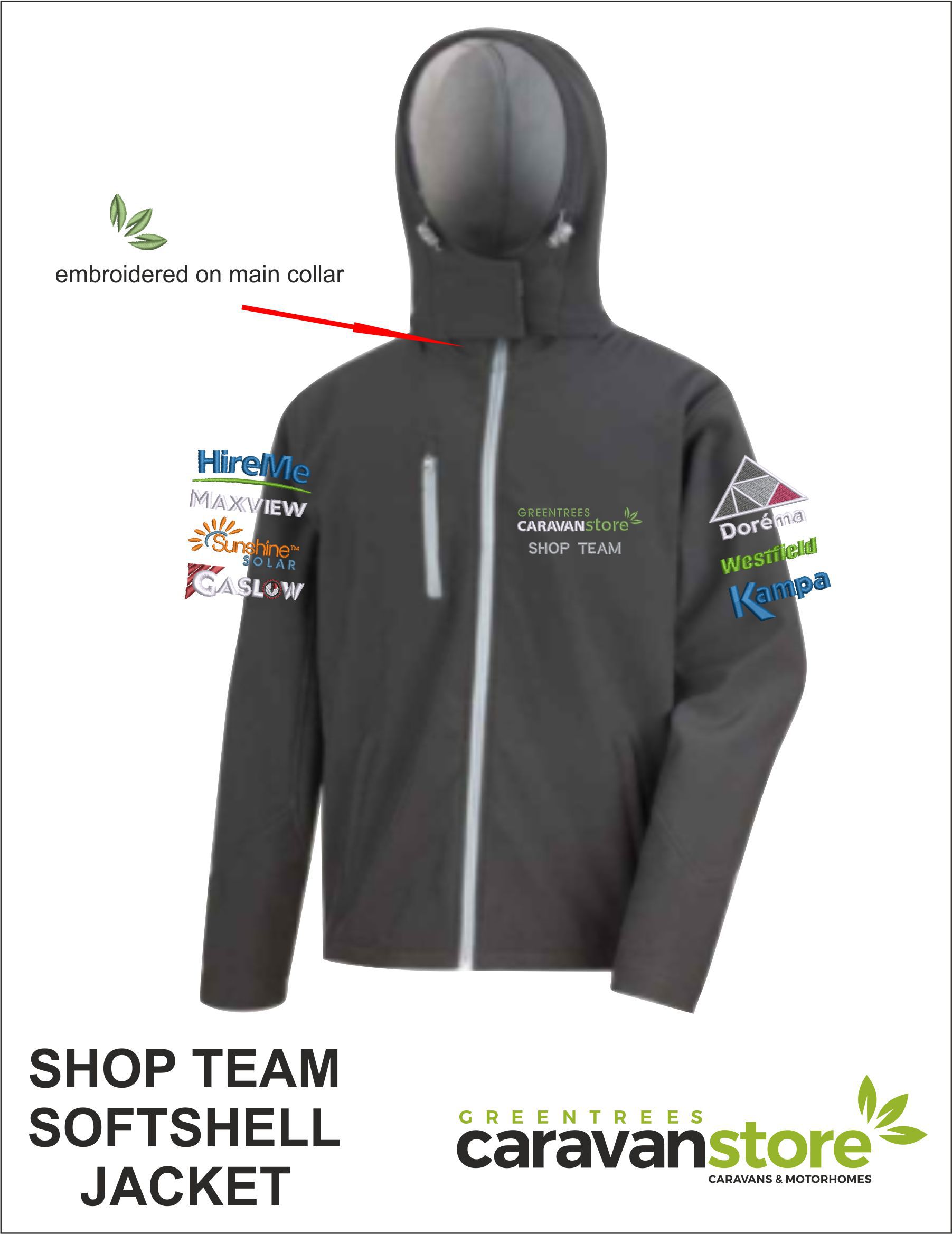 Shop Team Softshell Front