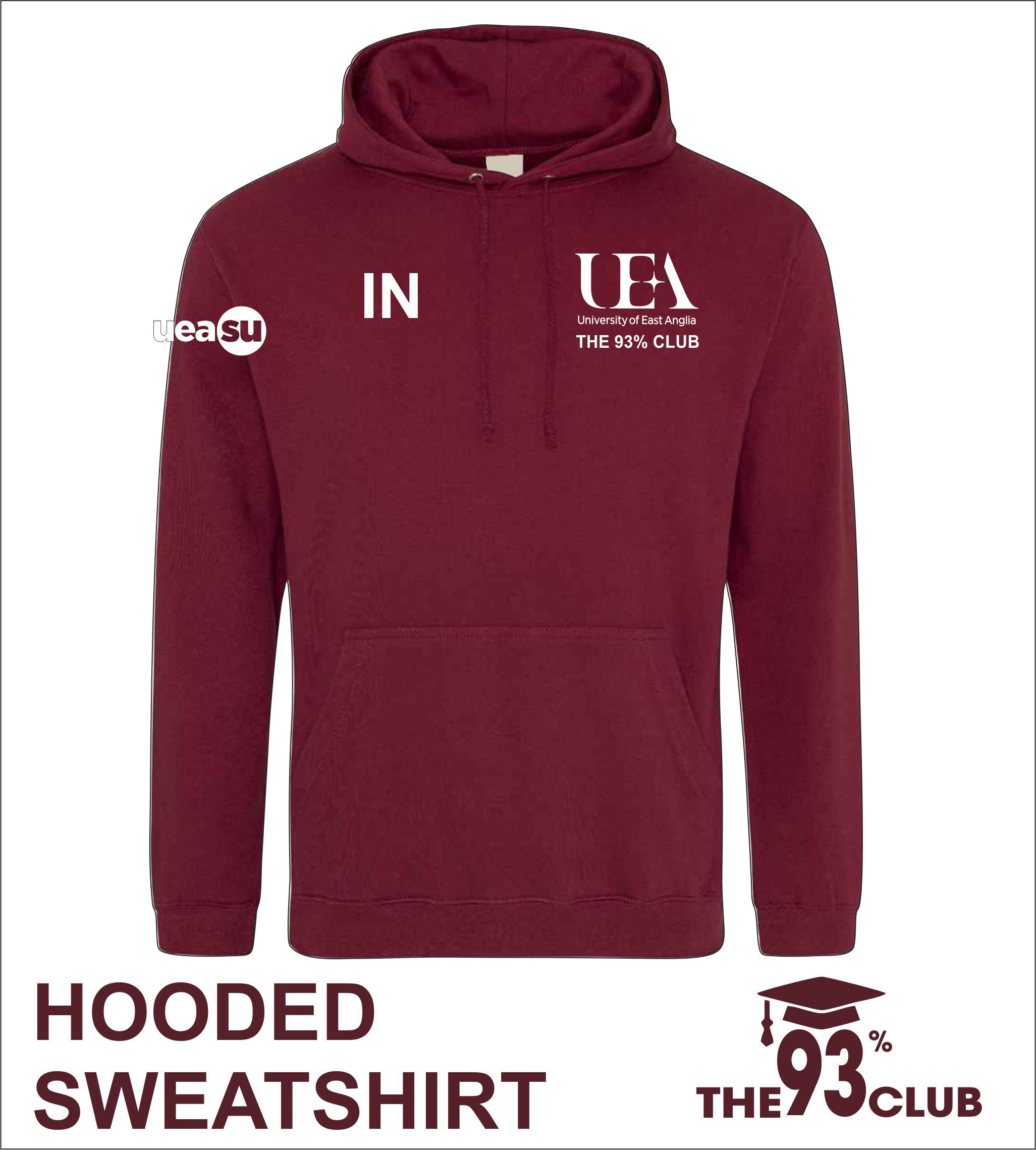 Hoody Burgundy Front