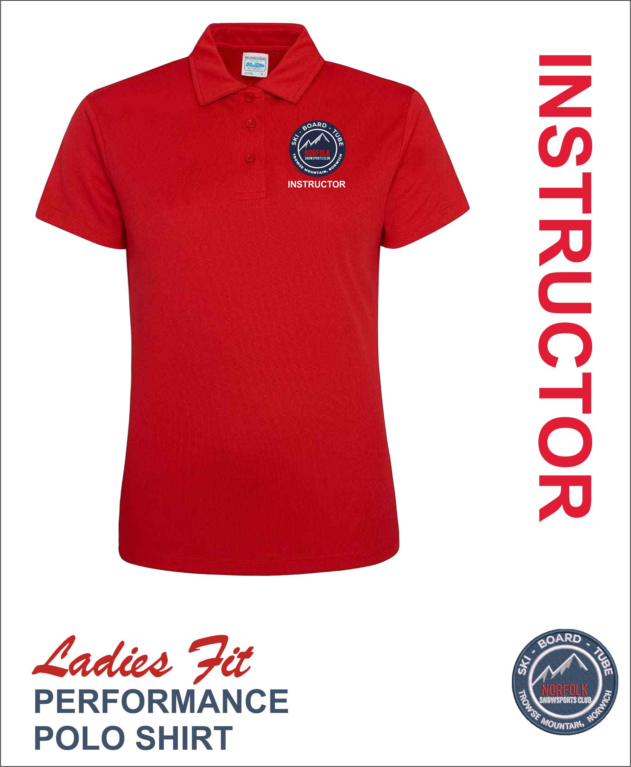 Ladies Performance Polo Front