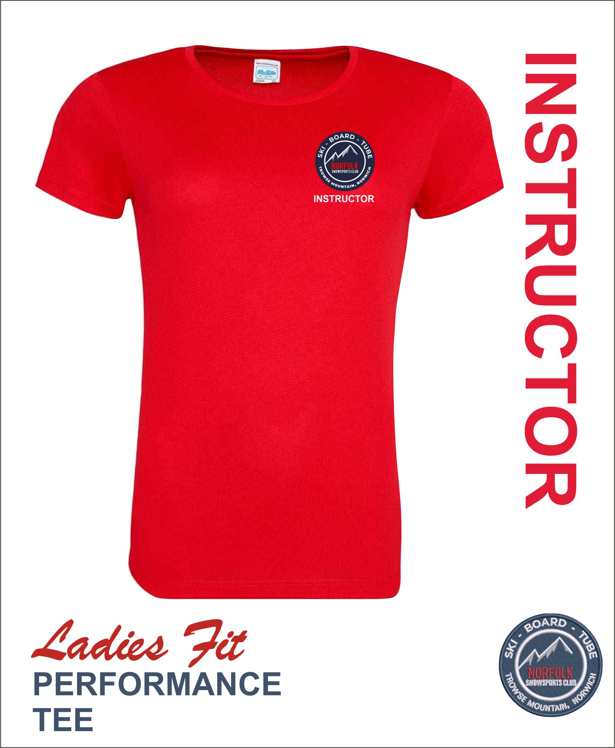 Ladies Ss Performance Tee Front