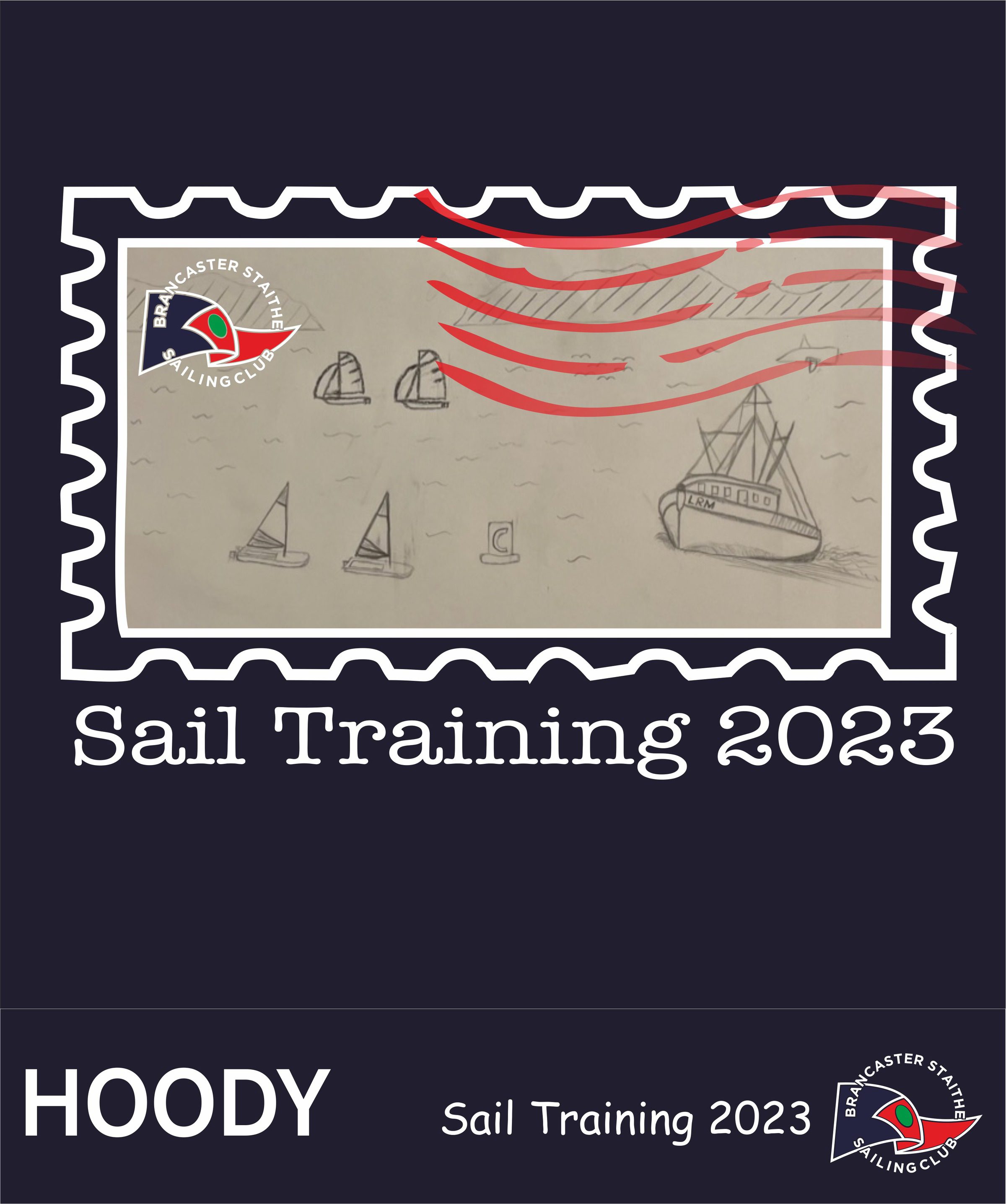 Sail Training 23 Hoody Navy Back