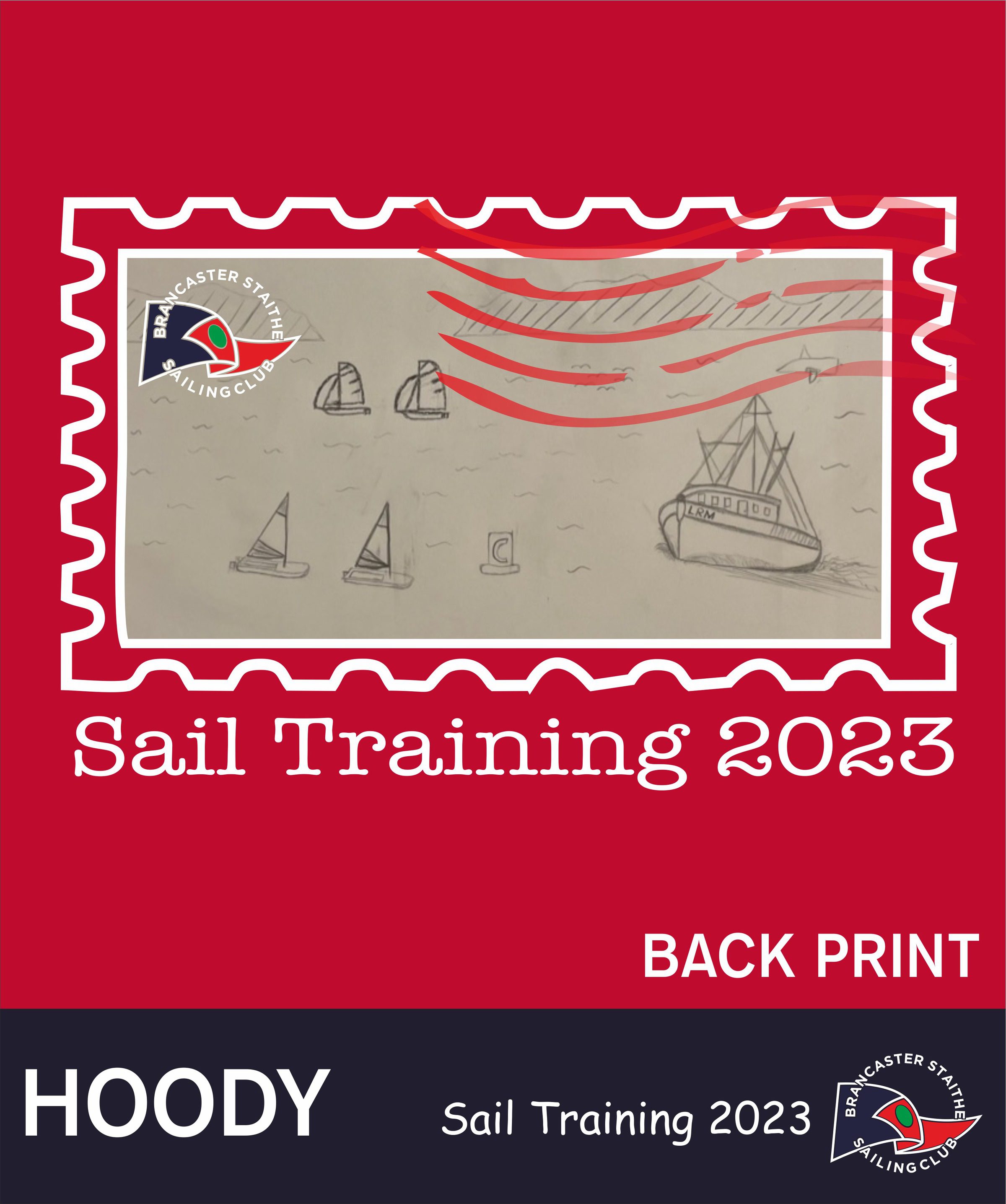 Sail Training 23 Hoody Red Back