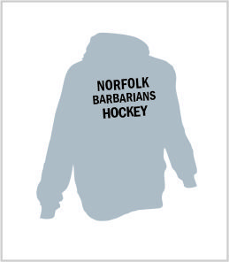 Norfolk Barbarians Hockey Hoody Back