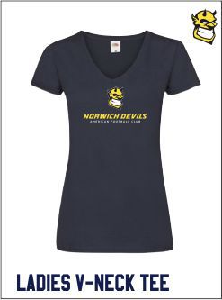 Navy V Neck Tee Front