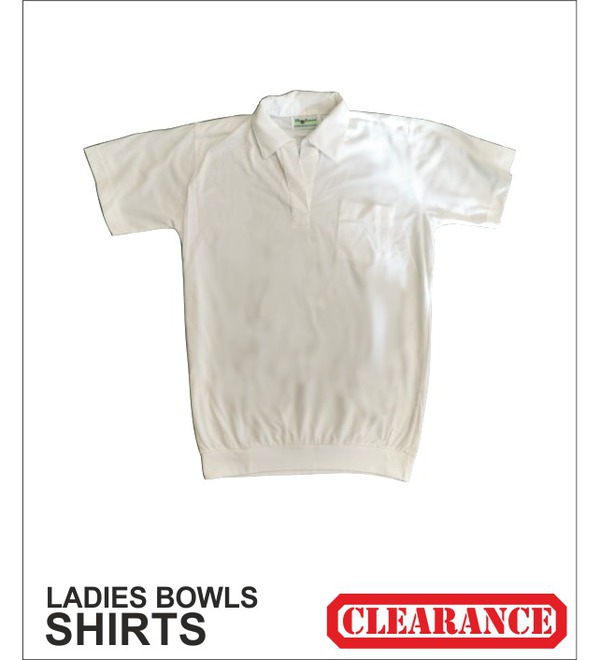 Ladies white bowling tops store